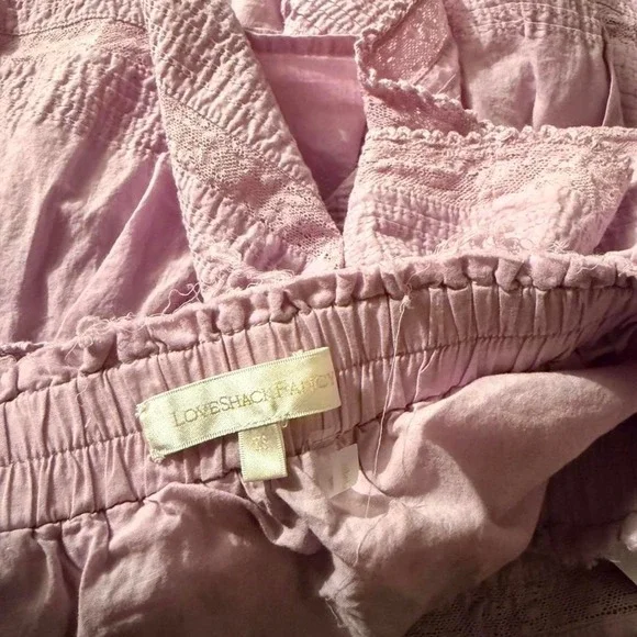 Loveshackfancy Ruffle Mini Skirt Wisteria Purple NWOT XS - Picture 4 of 5